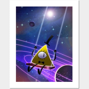 Bill Cipher Galaxy Swing Posters and Art